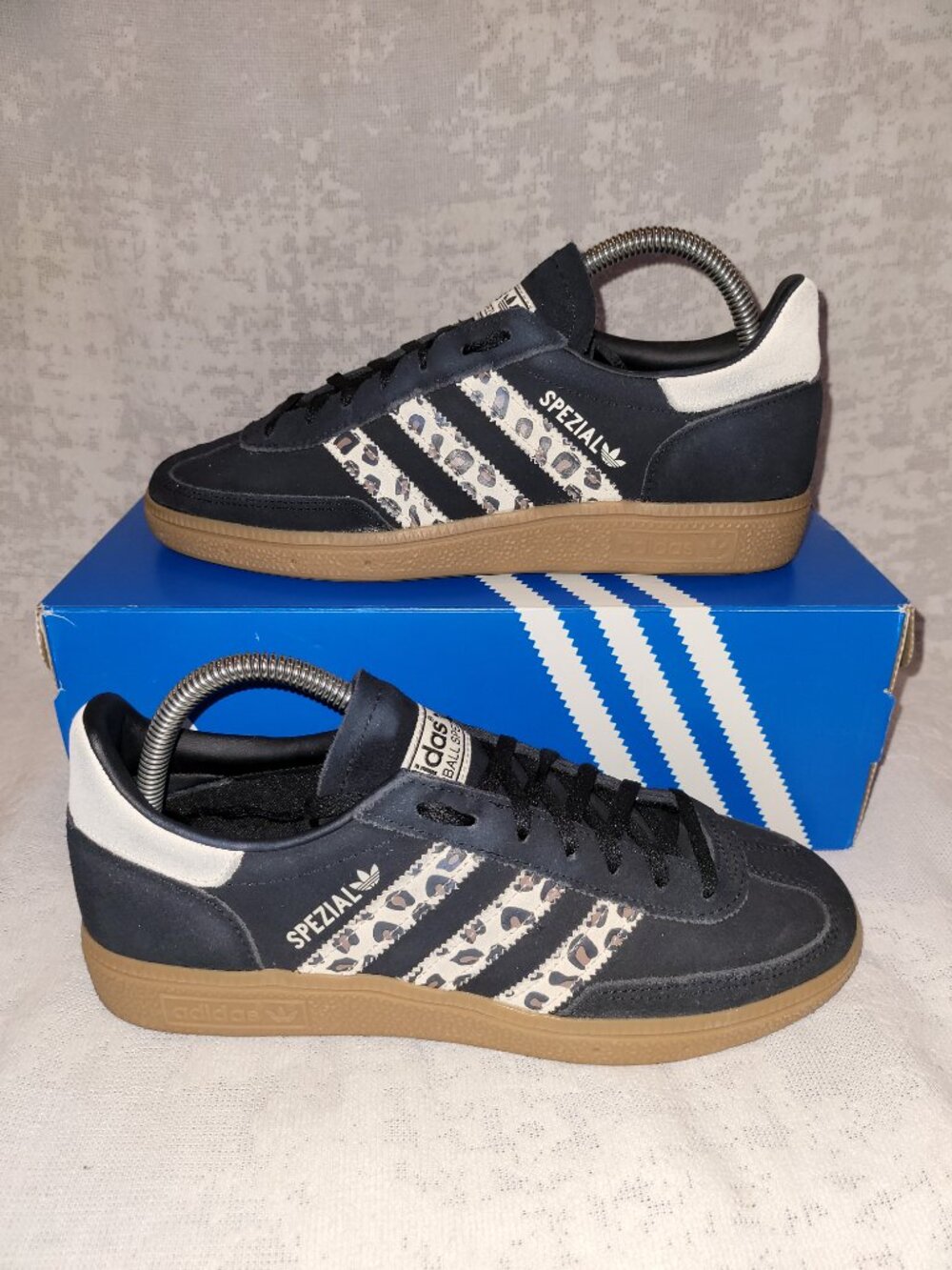 Adidas Originals SPEZIAL JH9092 Core Black/Wonder Leopard Women's Shoes Size 8